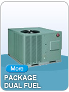 Learn more about dependable Rheem Package Dual Fuel Heating & Cooling Products